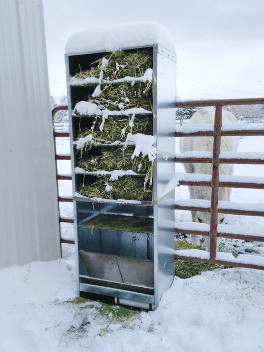 Healthiest Automatic SLOW HAY FEEDER for Horses Eez keeper